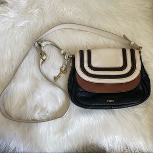 NWOT Fossil cowhide leather bag